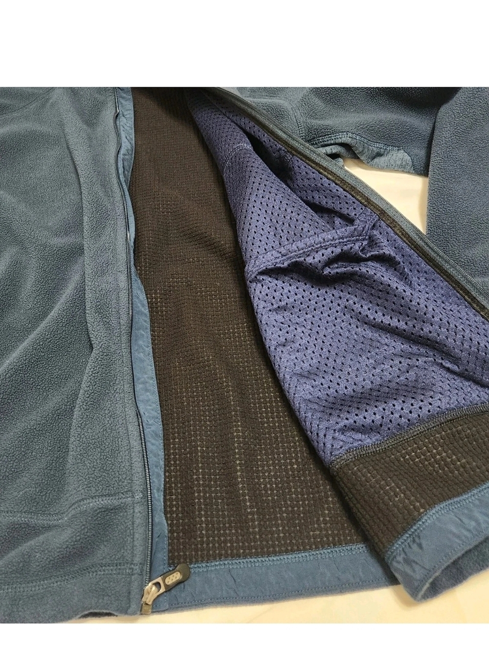Patagonia Lightweight R4 Jacket Mens L Blue Teal Fleece Full Zip Polartec Lined - Picture 15 of 16